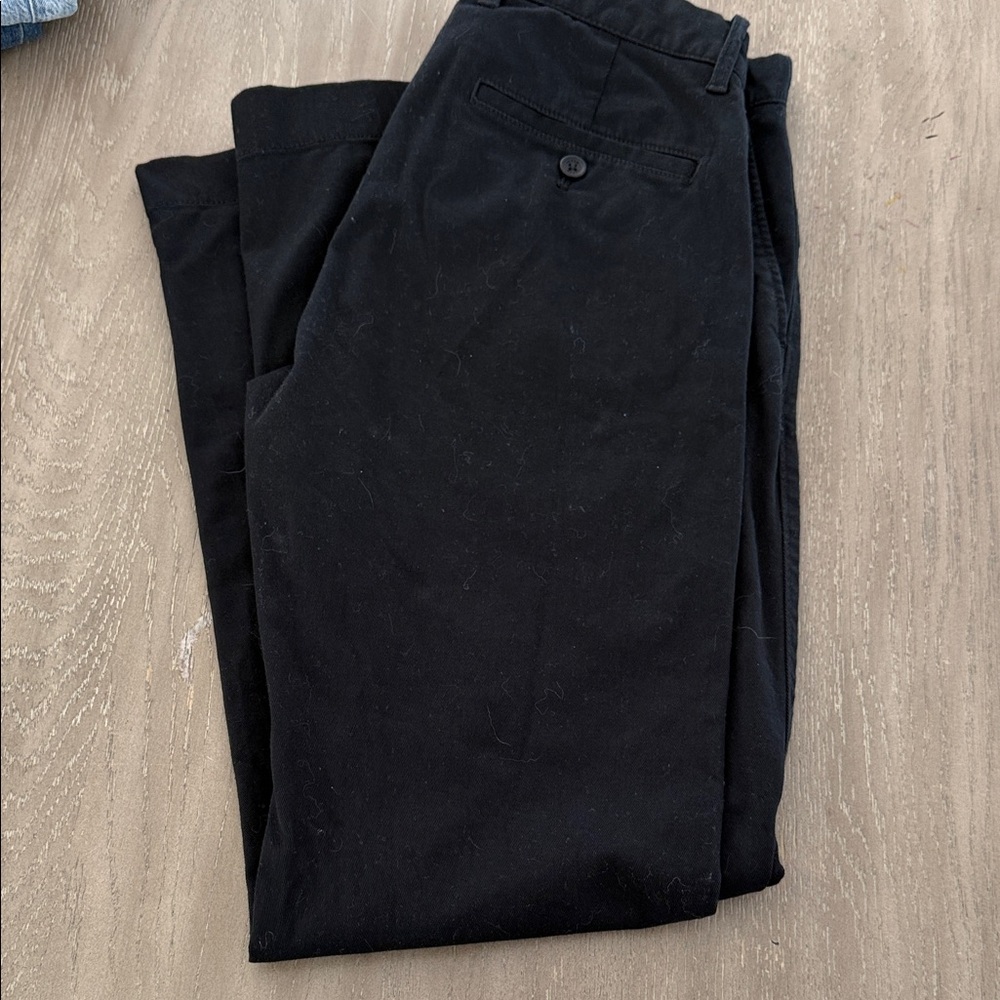 J. Crew Men's Black Chinos